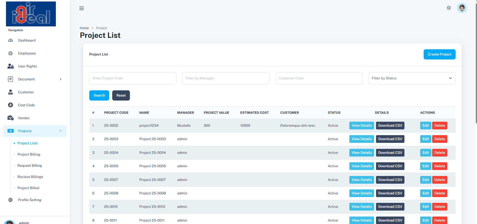 Accounting & Project Management System